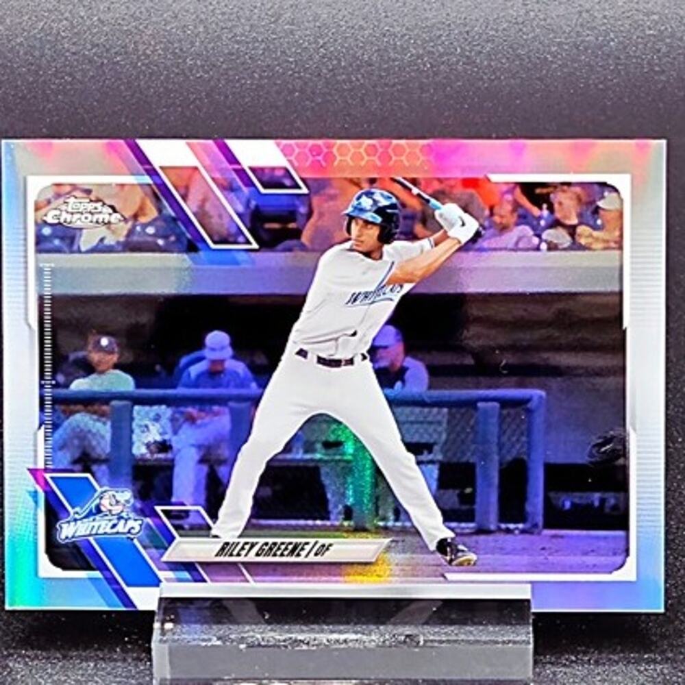 Riley Greene 2021 Topps Pro Debut Chrome Refractor 13/99 Detroit Tigers Prospect